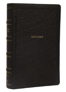 NKJV End-of-verse Reference Bible Personal Size Large Print Black Indexed