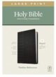NLT Thinline Reference Bible Large Print Black