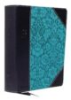 NKJV Journal the Word Reference Bible Navy/Turquoise