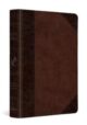 ESV Large Print Compact Bible Red letter Brown/Walnut