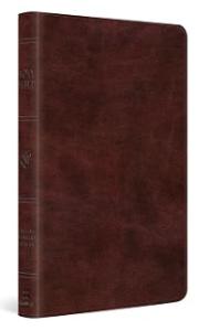 ESV Large Print Thinline Bible Mahogany