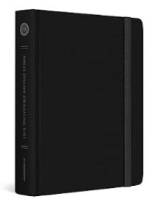 ESV Single Column Journaling Bible Black Elastic Strap